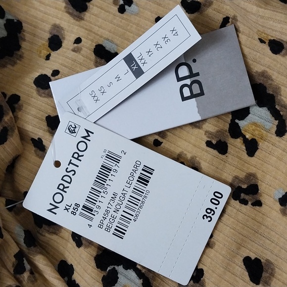 BP. Crop Ribbed Leopard Knit Cardigan/Camisole Set Size XL - Picture 4 of 9